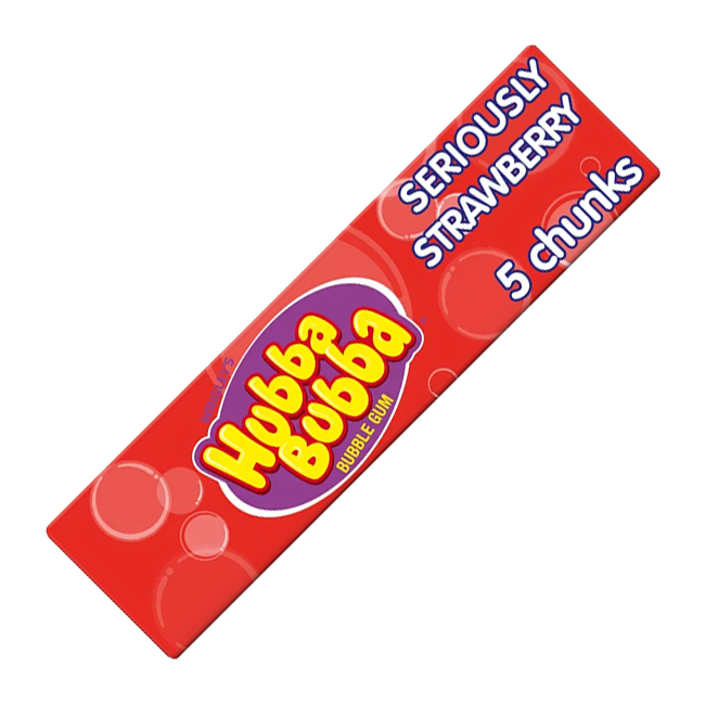 Wrigleys Hubba Bubba Strawberry Gum (UK)